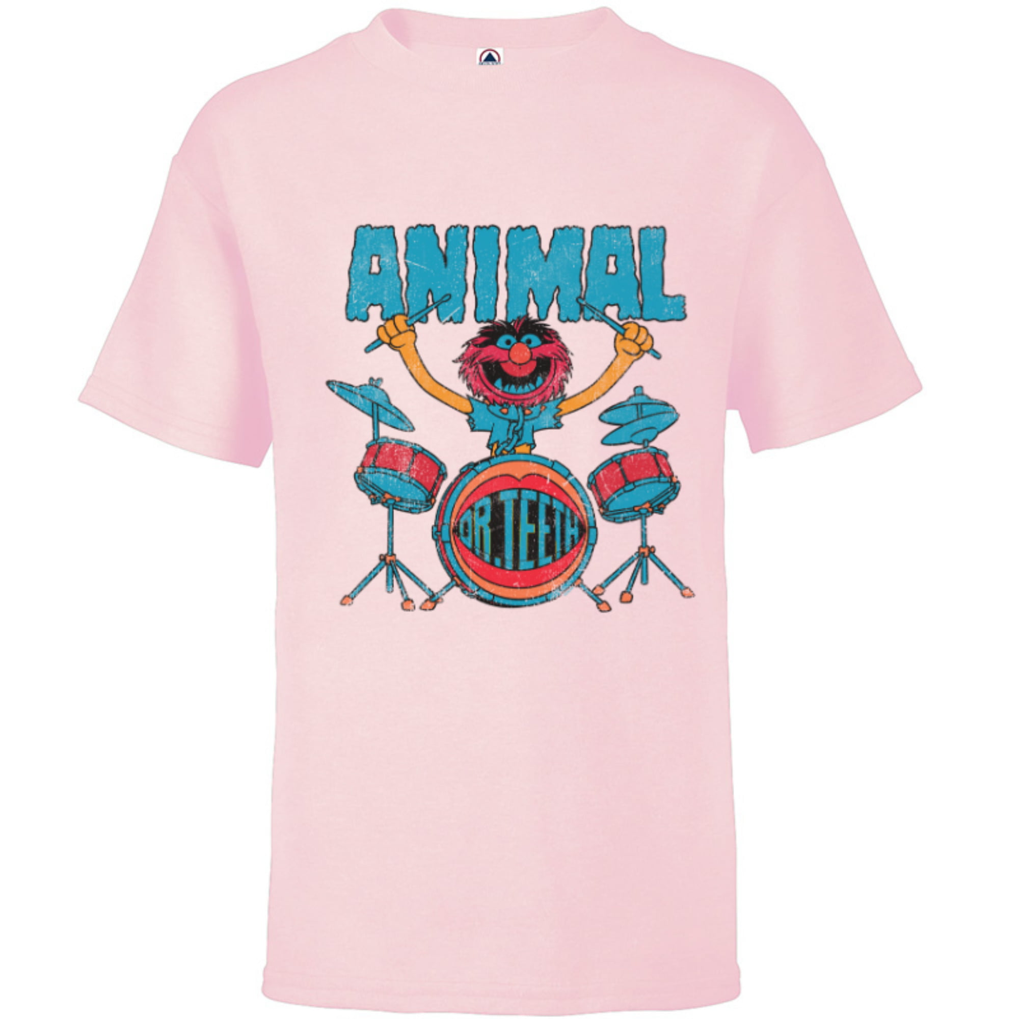 Disney The Muppets Animal Dr Teeth & Electric Mayhem Vintage - Short Sleeve  T-Shirt for Kids - Customized-Athletic Heather