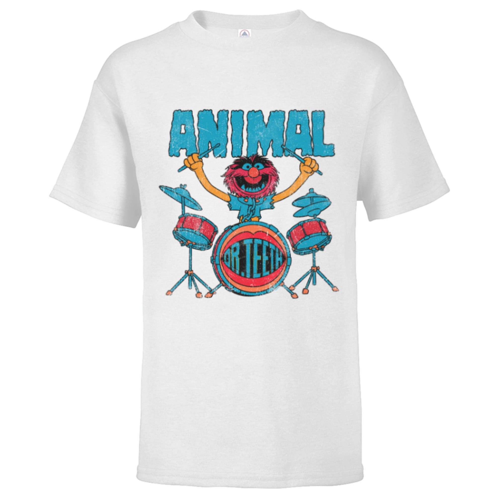 Disney The Muppets Animal Dr Teeth & Electric Mayhem Vintage - Short Sleeve  T-Shirt for Kids - Customized-Athletic Heather