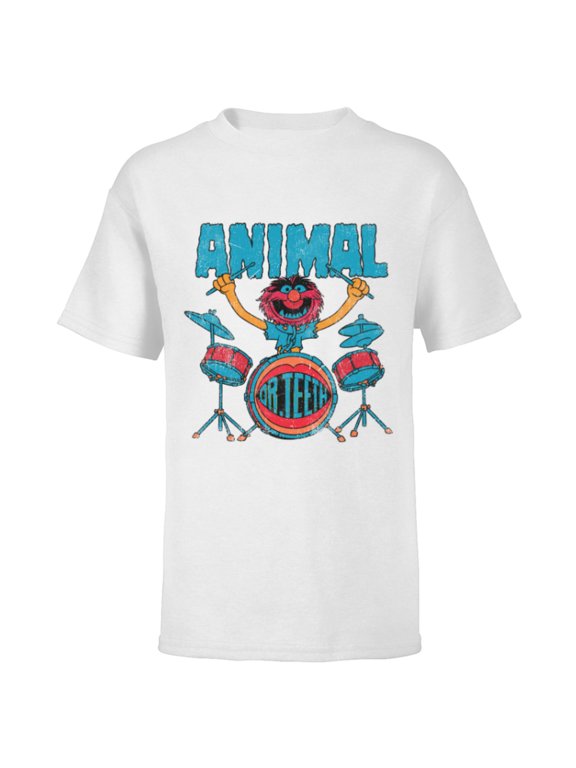 Disney The Muppets Animal Dr Teeth & Electric Mayhem Vintage - Short Sleeve T-Shirt for Kids - Customized-White