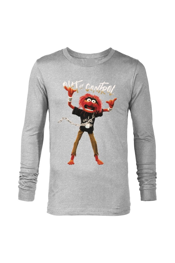 The Muppets Animal Out of Control  - Long Sleeve T-Shirt for Men- Customized-Athletic Heather