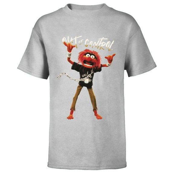 Disney The Muppets Animal Out of Control - Short Sleeve T-Shirt for Kids -Customized-Athletic Heather