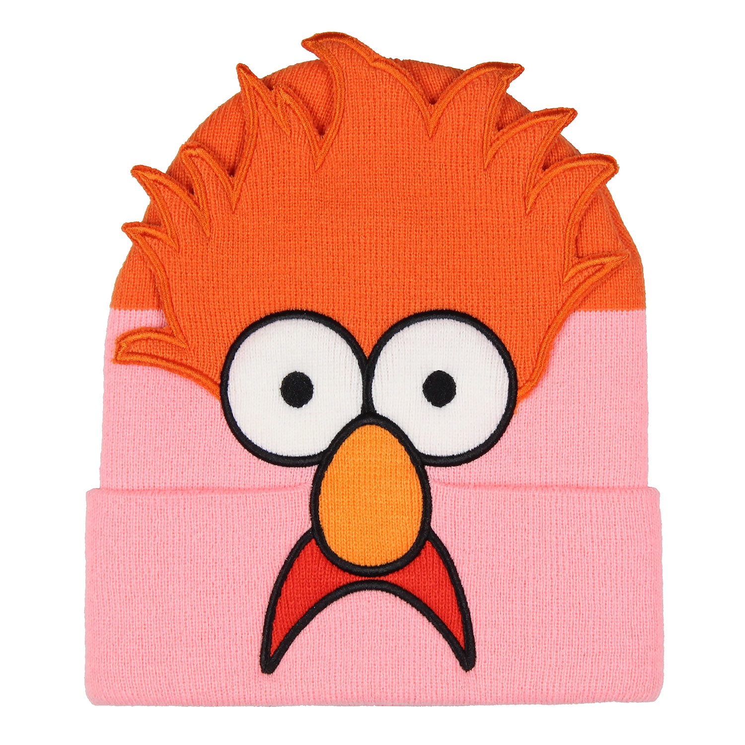 Disney The Muppets Beaker Beanie 3D Character Face Knit Beanie Hat