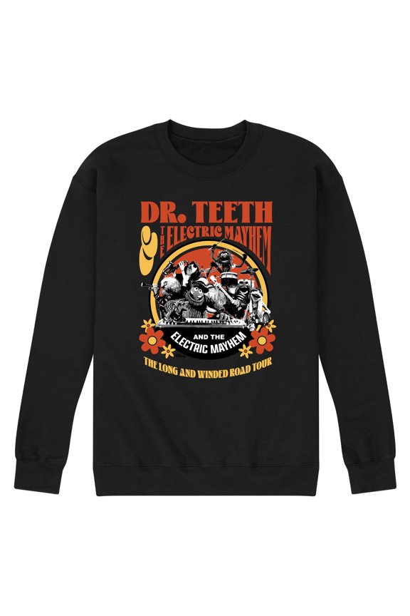 The Muppets - Dr. Teeth: Long & Winded Tour - Men's Crew Neck Fleece Pullover