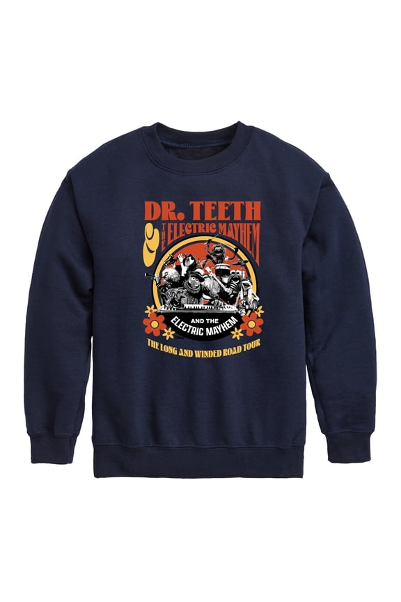 The Muppets - Dr. Teeth: Long & Winded Tour - Youth Crewneck Fleece Sweatshirt
