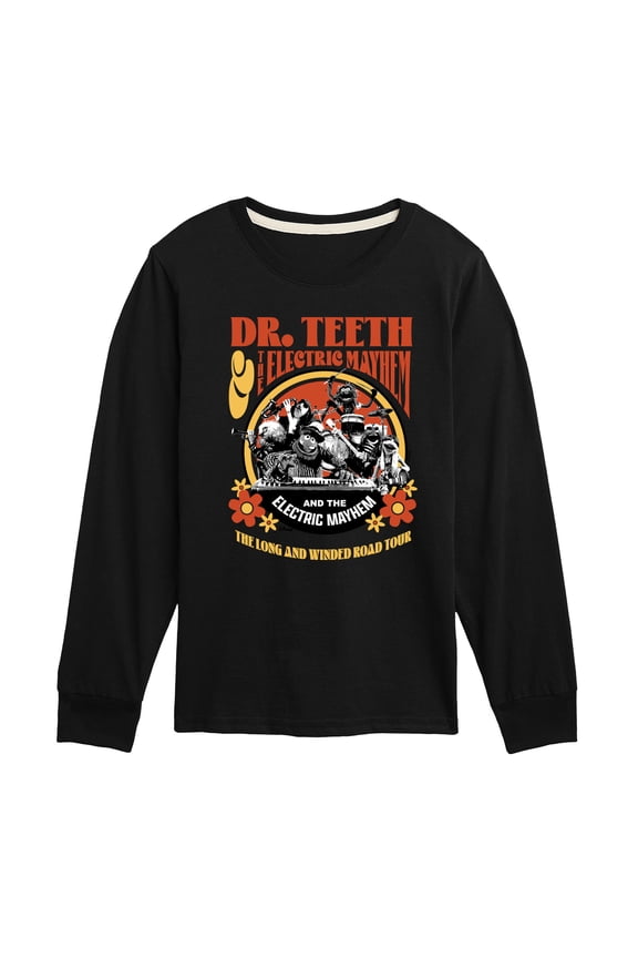 The Muppets - Dr. Teeth: Long & Winded Tour - Youth Long Sleeve Graphic T-Shirt