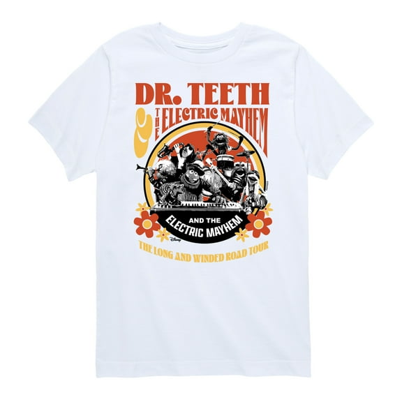 Disney The Muppets - Dr. Teeth: Long & Winded Tour - Youth Short Sleeve Graphic T-Shirt