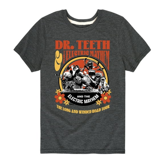 Disney The Muppets - Dr. Teeth: Long & Winded Tour - Youth Short Sleeve Graphic T-Shirt
