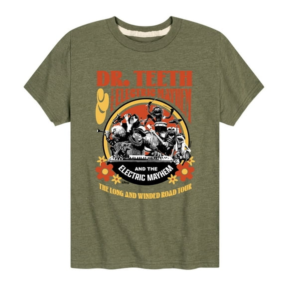 Disney The Muppets - Dr. Teeth: Long & Winded Tour - Youth Short Sleeve Graphic T-Shirt