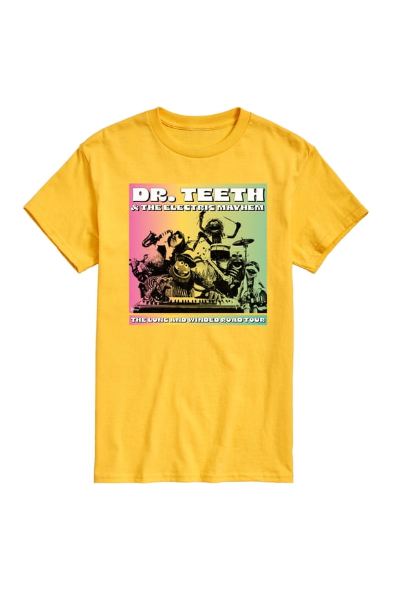 Disney The Muppets - Dr. Teeth & The Electric Mayhem Band - Men's Short Sleeve Graphic T-Shirt