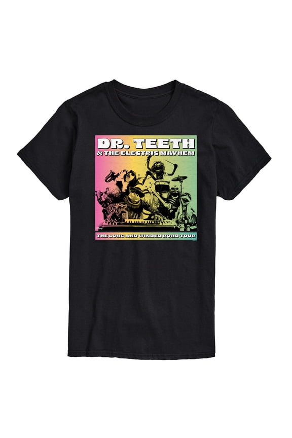 Disney The Muppets - Dr. Teeth & The Electric Mayhem Band - Men's Short Sleeve Graphic T-Shirt