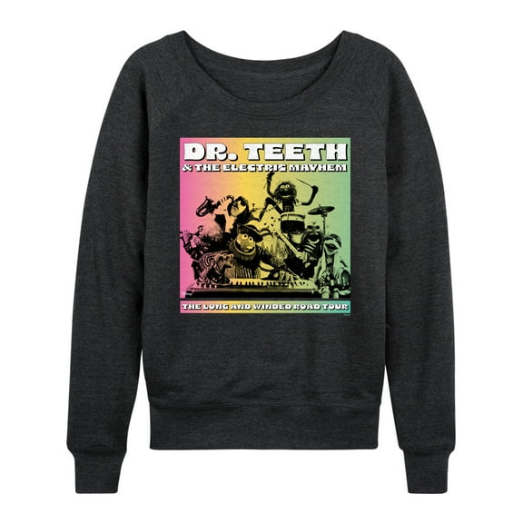 Disney The Muppets - Dr. Teeth & The Electric Mayhem Band - Women's Lightweight French Terry Long Sleeve Shirt