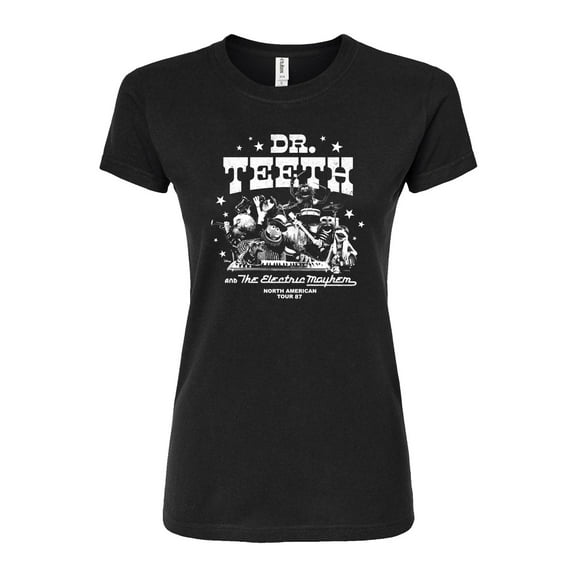 Disney The Muppets - Dr. Teeth & The Electric Mayhem Rock Band - Juniors Fitted Graphic T-Shirt