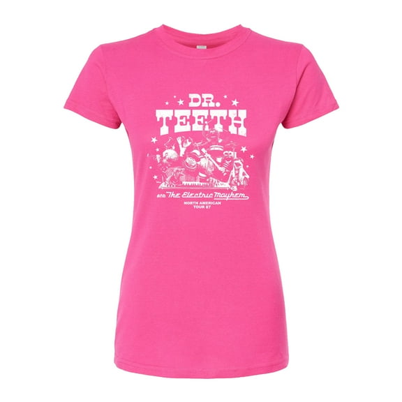 Disney The Muppets - Dr. Teeth & The Electric Mayhem Rock Band - Juniors Fitted Graphic T-Shirt