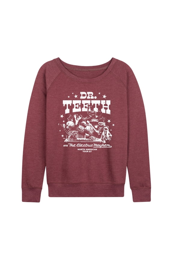 The Muppets - Dr. Teeth & The Electric Mayhem Rock Band - Women's Lightweight Terry Long Sleeve Shirt