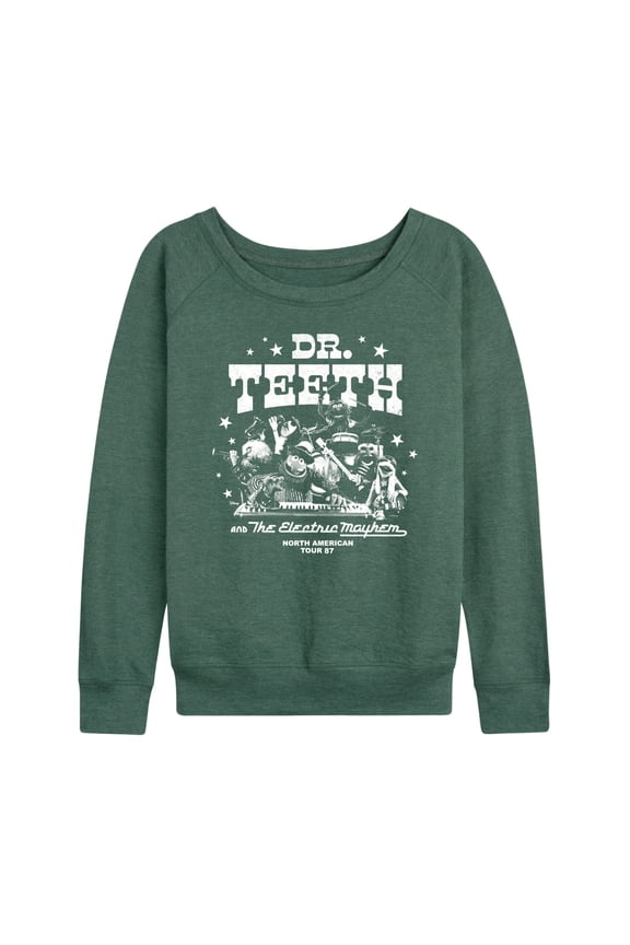 The Muppets - Dr. Teeth & The Electric Mayhem Rock Band - Women's Lightweight Terry Long Sleeve Shirt