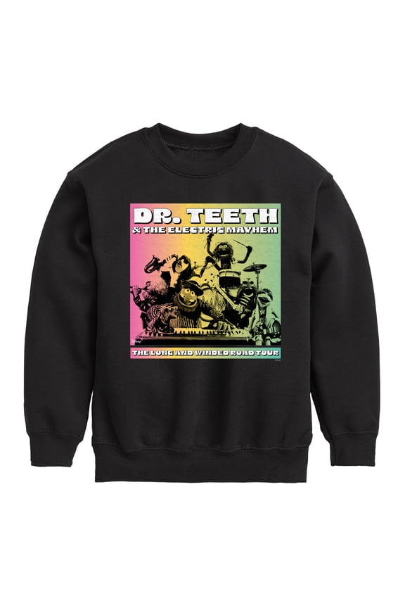 The Muppets - Dr. Teeth & The Electric Mayhem Tour - Youth Crewneck Fleece Sweatshirt