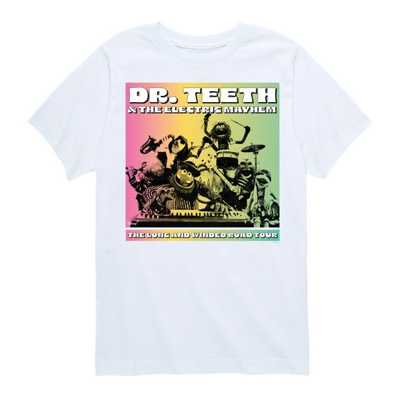 Disney The Muppets - Dr. Teeth & The Electric Mayhem Tour - Youth Short Sleeve Graphic T-Shirt
