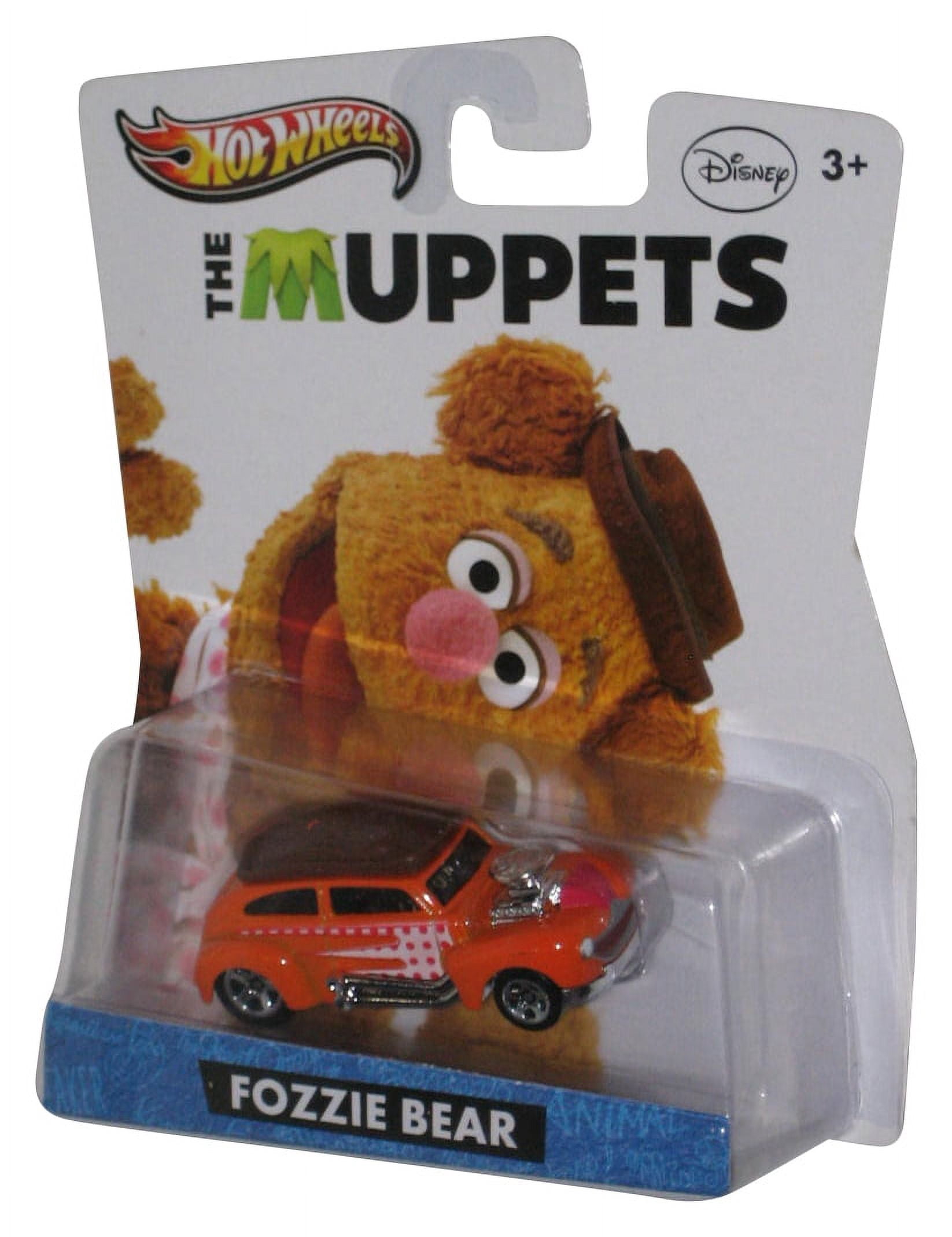 Disney The Muppets Hot Wheels (2012) Fozzie Bear Die-Cast Orange Toy Car