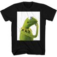 thumbnail image 1 of Disney The Muppets Kermit The Frog Thinking Pondering Meme Adult T-Shirt, 1 of 5