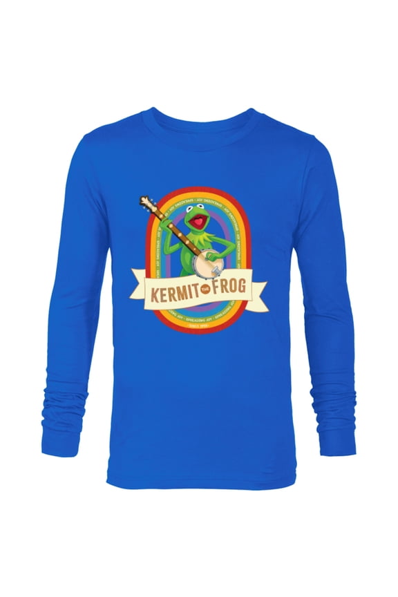 Disney The Muppets Kermit the Frog Spreading Joy Since 1955 - Long Sleeve T-Shirt for Men - Customized-Navy