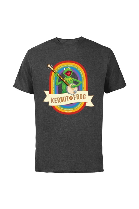 Disney The Muppets Kermit the Frog Spreading Joy Since 1955 - Short Sleeve Cotton T-Shirt for Adults - Customized-Charcoal