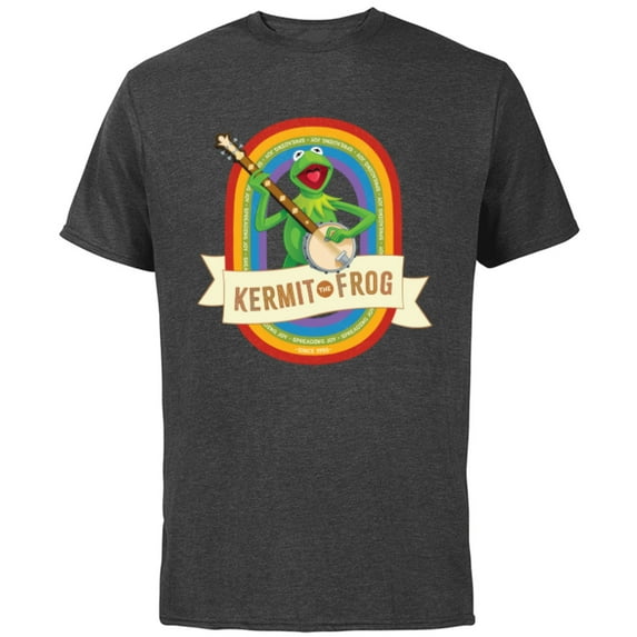 Disney The Muppets Kermit the Frog Spreading Joy Since 1955 - Short Sleeve Cotton T-Shirt for Adults - Customized-Charcoal