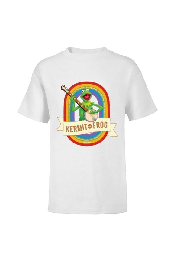 Disney The Muppets Kermit the Frog Spreading Joy Since 1955 - Short Sleeve T-Shirt for Kids - Customized-White