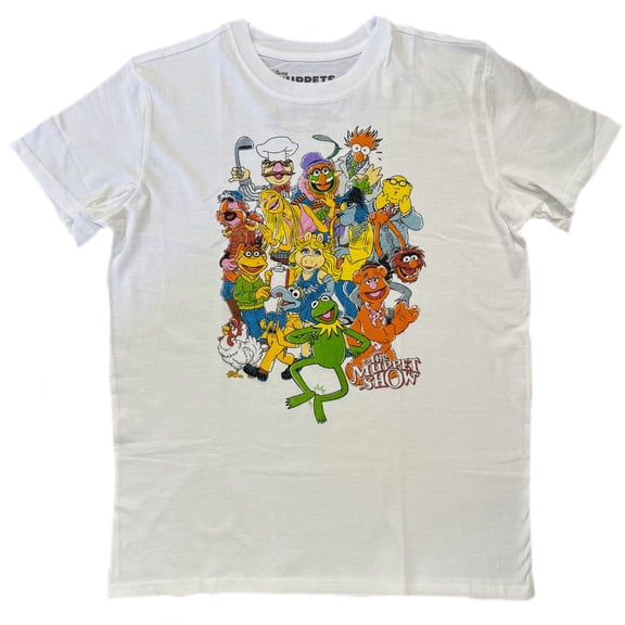 Disney The Muppets Men's White Graphic Print T-Shirt Size Medium