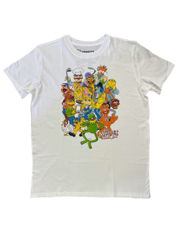 Disney The Muppets Men's White Graphic T-Shirt (Large)