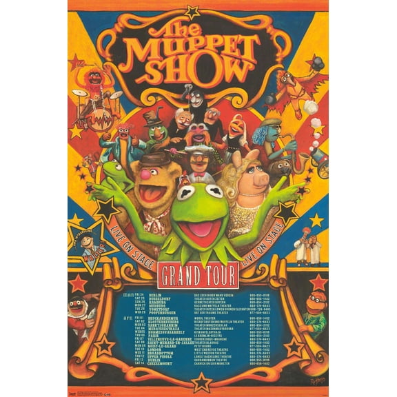 Disney The Muppets: Most Wanted - Grand Tour Wall Poster, 14.725" x 22.375"