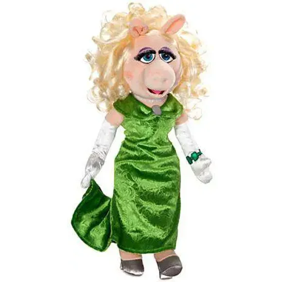 Disney The Muppets Muppets Most Wanted Miss Piggy Exclusive 20" Plush Figure [Green Dress](BONUS 1 FUN CHOPS)