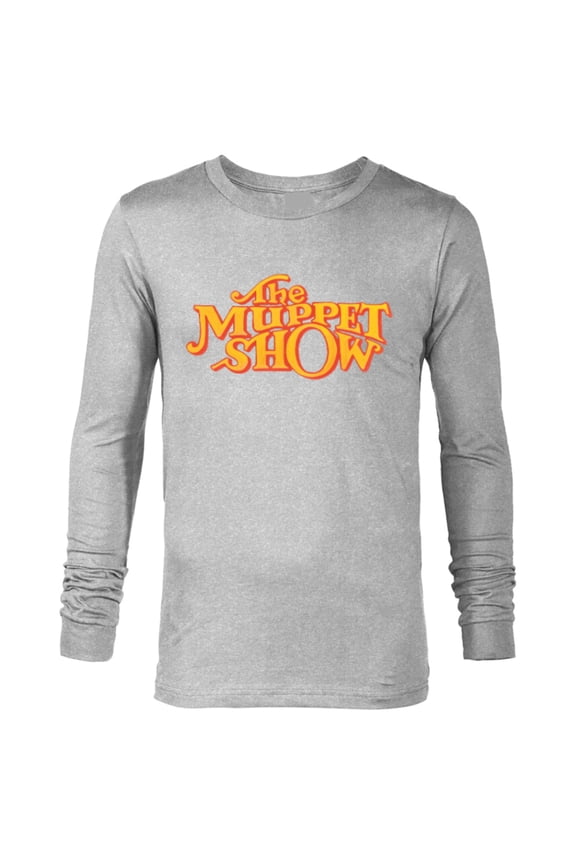 Disney The Muppets Official The Muppet Show Logo Orange - Long Sleeve T-Shirt for Men - Customized-Athletic Heather
