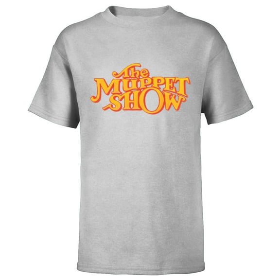 Disney The Muppets Official The Muppet Show Logo Orange - Short Sleeve T-Shirt for Kids - Customized-Athletic Heather