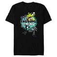thumbnail image 1 of Disney The Nightmare Before Christmas Awesome to the Bone - Short Sleeve Blended T-Shirt for Adults – Customized-Black, 1 of 5