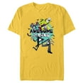 thumbnail image 1 of Disney The Nightmare Before Christmas Awesome to the Bone - Short Sleeve Blended T-Shirt for Adults – Customized-Yellow, 1 of 5