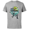 thumbnail image 1 of Disney The Nightmare Before Christmas Awesome to the Bone - Short Sleeve Cotton T-Shirt for Adults - Customized-Athletic Heather, 1 of 5