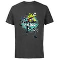thumbnail image 1 of Disney The Nightmare Before Christmas Awesome to the Bone - Short Sleeve Cotton T-Shirt for Adults - Customized-Charcoal, 1 of 5
