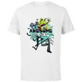 thumbnail image 1 of Disney The Nightmare Before Christmas Awesome to the Bone - Short Sleeve Cotton T-Shirt for Adults - Customized-White, 1 of 5
