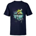 thumbnail image 1 of Disney The Nightmare Before Christmas Awesome to the Bone - Short Sleeve T-Shirt for Kids – Customized-Navy, 1 of 5
