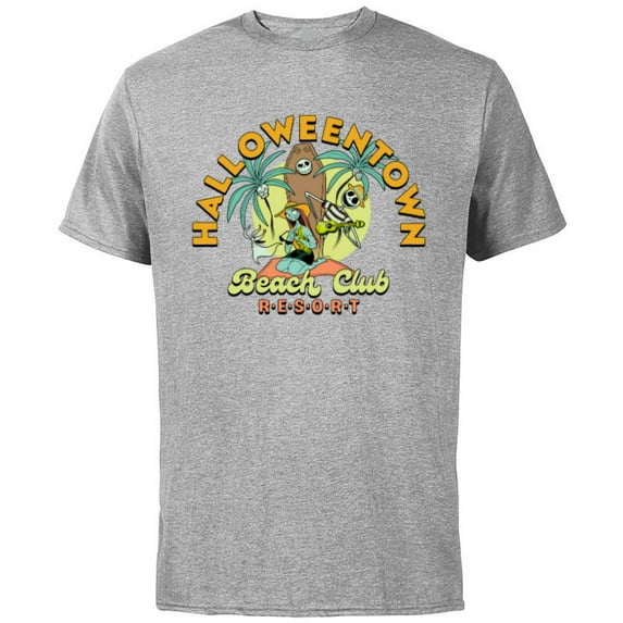 Disney The Nightmare Before Christmas Beach Club Resort - Short Sleeve Cotton T-Shirt for Adults - Customized-Athletic Heather