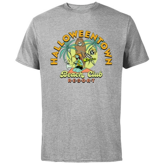 Disney The Nightmare Before Christmas Beach Club Resort - Short Sleeve Cotton T-Shirt for Adults - Customized-Athletic Heather