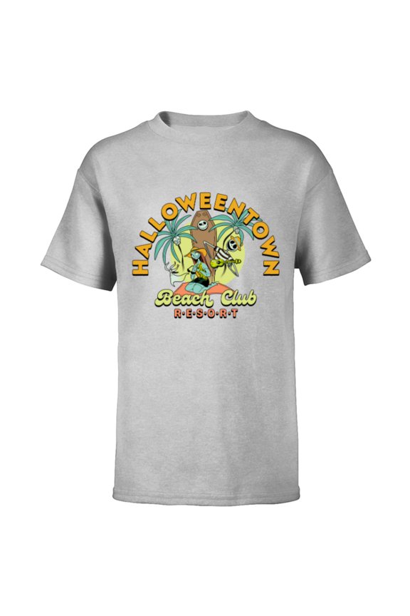 Disney The Nightmare Before Christmas Beach Club Resort - Short Sleeve T-Shirt for Kids - Customized-Athletic Heather