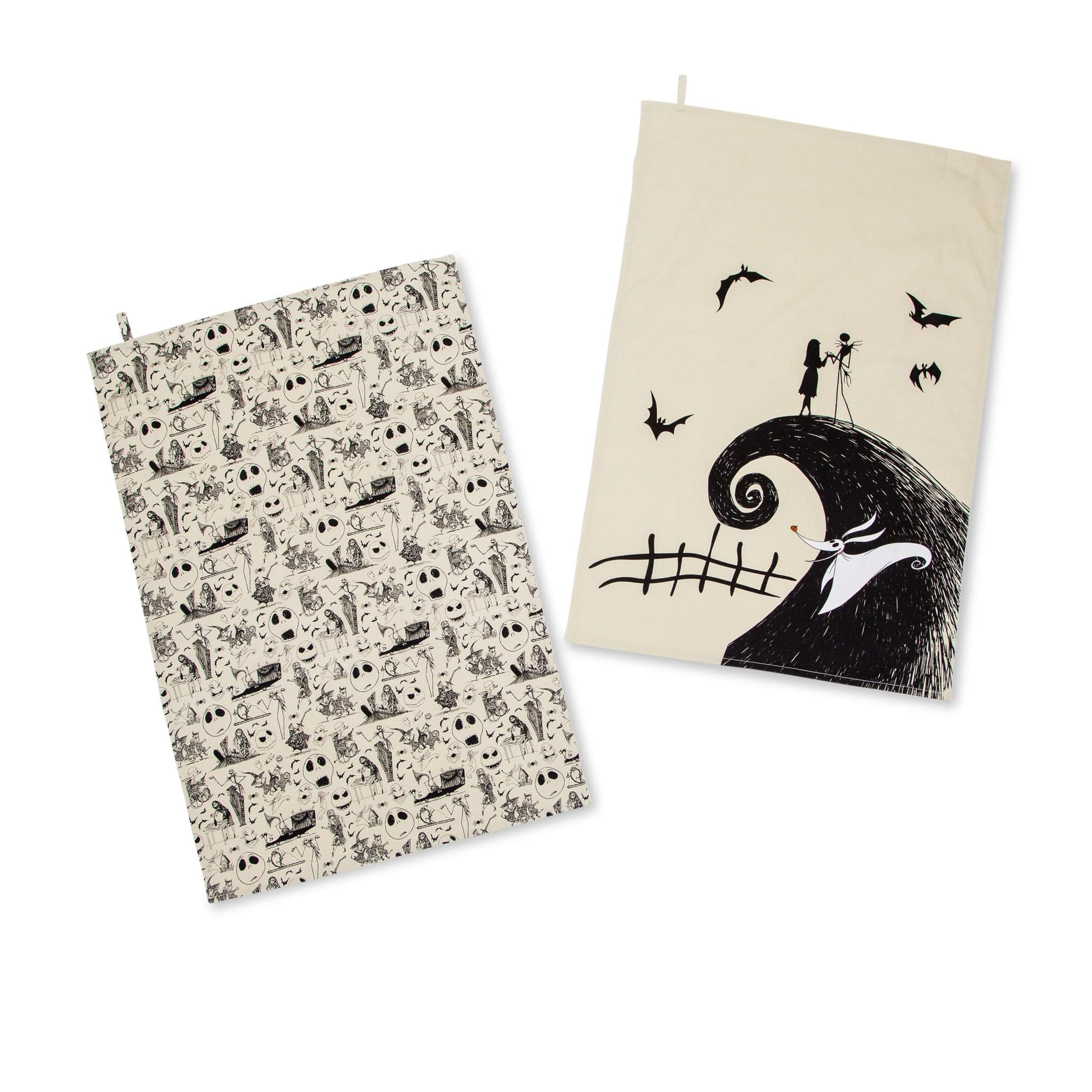 Disney The Nightmare Before Christmas Jack Black Kitchen Hand Towels