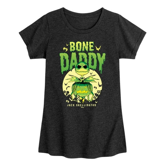 Disney - The Nightmare Before Christmas - Bone Daddy - Toddler & Youth Girls Short Sleeve Graphic T-Shirt