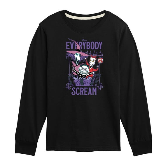 Disney - The Nightmare Before Christmas - Everybody Scream - Toddler & Youth Long Sleeve Graphic T-Shirt
