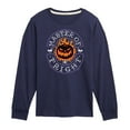 thumbnail image 1 of Disney - The Nightmare Before Christmas - Flamed Pumpkin Master Fright - Toddler & Youth Long Sleeve Graphic T-Shirt, 1 of 5