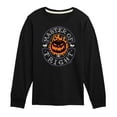 thumbnail image 1 of Disney - The Nightmare Before Christmas - Flamed Pumpkin Master Fright - Toddler & Youth Long Sleeve Graphic T-Shirt, 1 of 5