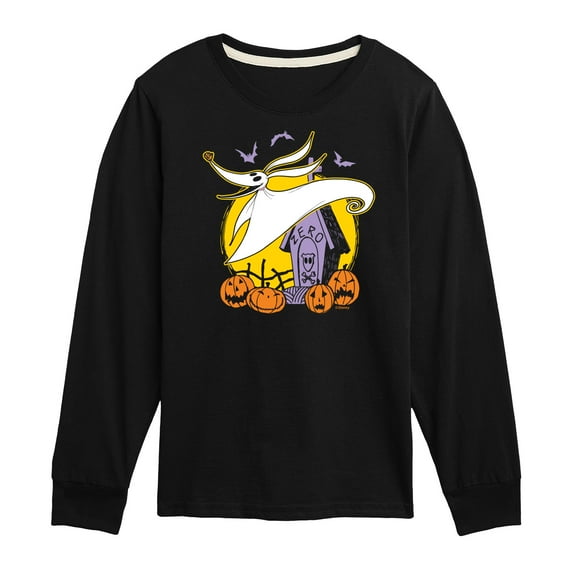 Disney - The Nightmare Before Christmas - Ghost Puppy Zero - Toddler & Youth Long Sleeve Graphic T-Shirt