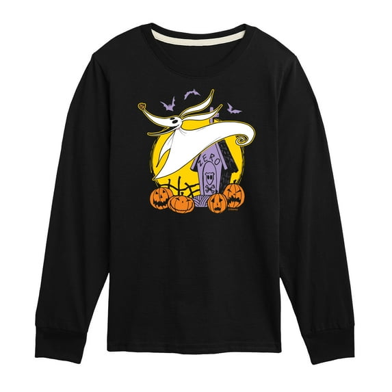 Disney - The Nightmare Before Christmas - Ghost Puppy Zero - Toddler & Youth Long Sleeve Graphic T-Shirt