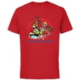 thumbnail image 1 of Disney The Nightmare Before Christmas Ghouled Vibrations - Short Sleeve Cotton T-Shirt for Adults - Customized-Red, 1 of 5